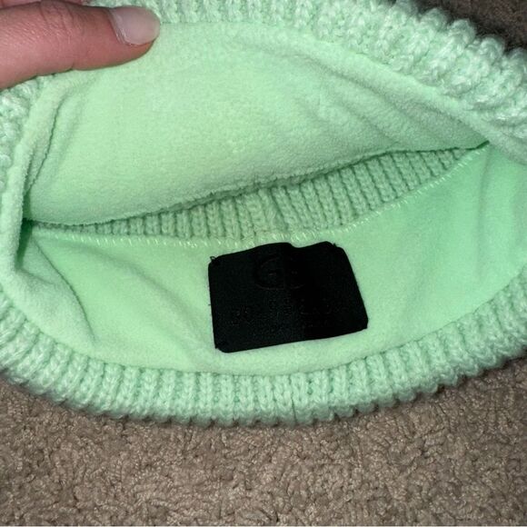 Goldbergh Valerie Hope Dream Beanie Mint Green Bling Worn Twice Ski Hat Apres
